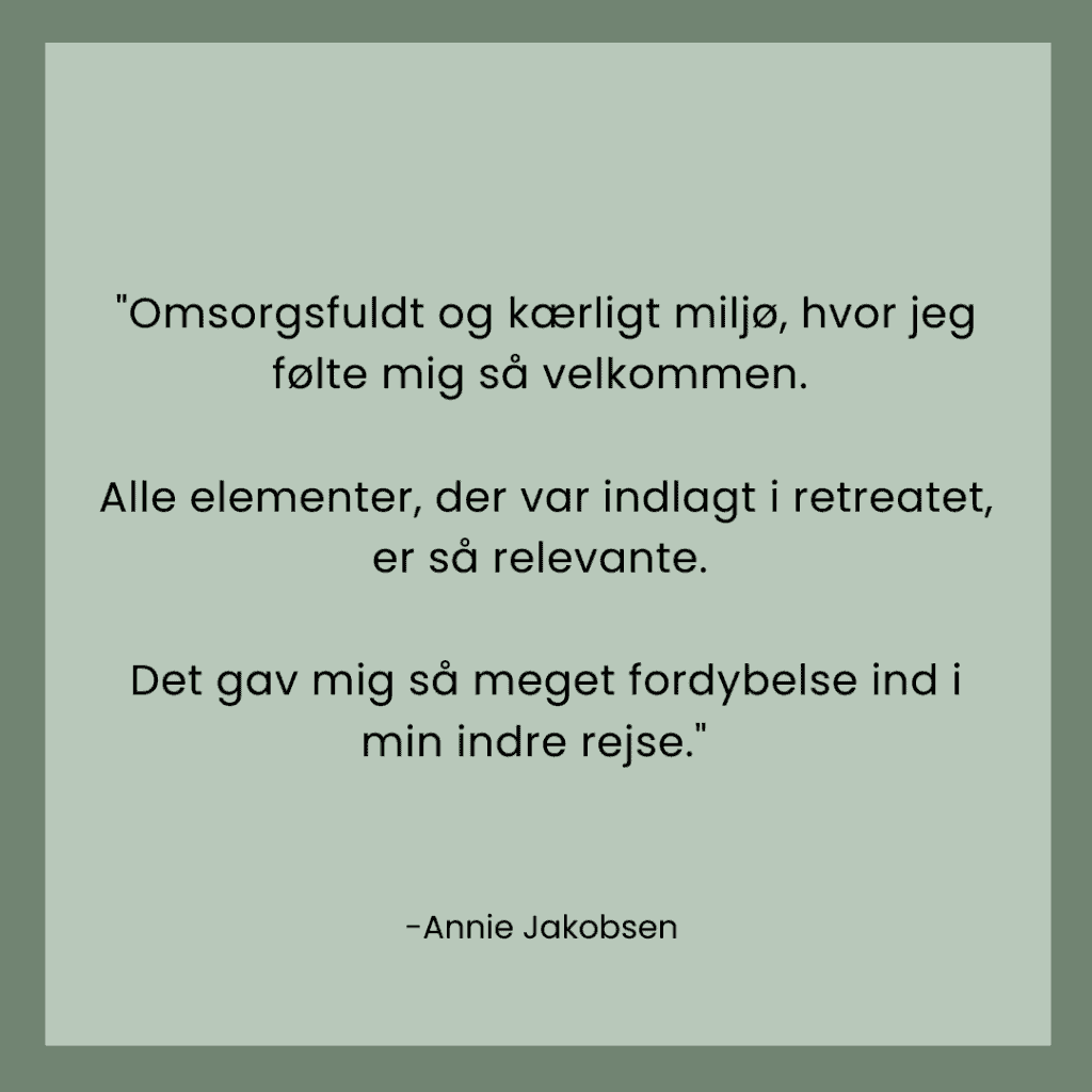 Retreat testimonial Annie